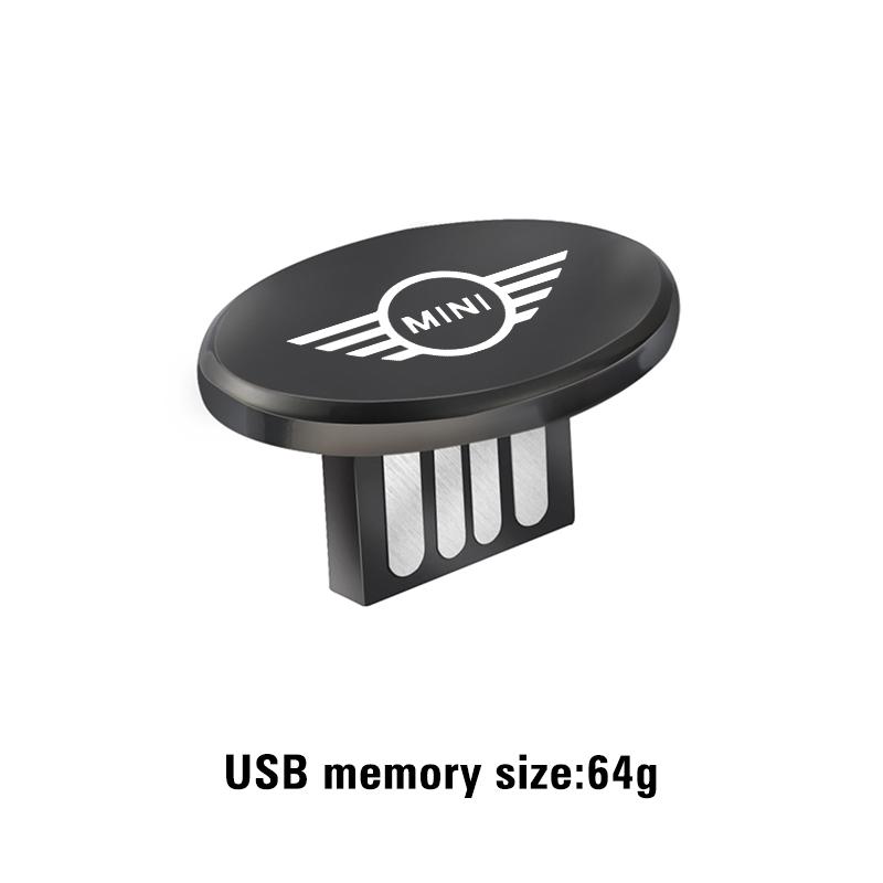 USB-накопитель в виде значка автомобиля большой емкости Автоаксессуары Для MINI Cooper R56 F56 R50 JCW Cabrio Aceman Countryman Clubman Roadster
