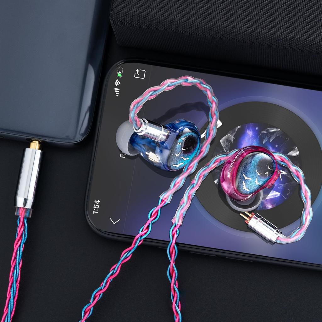 Kinera Celest PhoenixCall Monitor HiFi проводной профессиональный звукоизоляционный IEM 5N медный посеребренный кабель для студийных наушников-вкладышей 1DD+2BA+2FPD,
