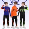 Mens Quick-Dry Half-Zip Long Sleeve Sport Set Lightweight Breathable Running Training Jersey Cycling Football Gym