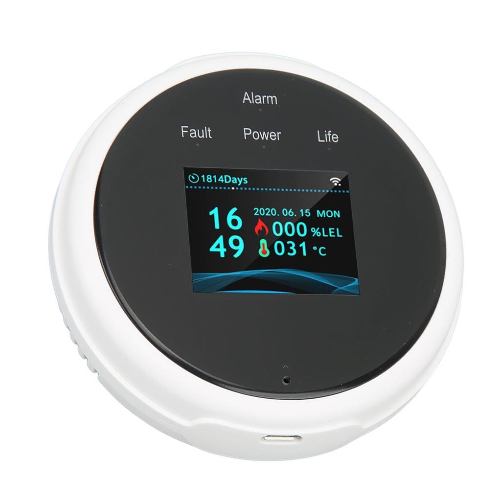 Smart Gas Leak Detector Highly Sensitive Combustible Gas Alarm WiFi Gas Leak Sensor for Home