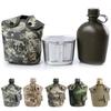 1L Army Military Water Bottle Camping Hiking Canteen Cup Portable for Outdoor