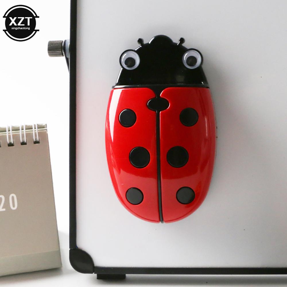 Cute Ladybug Fridge Magnetic Storage Box Eraser Whiteboard Pen Organizer Save Space Magnet Kitchen Container Holder C26