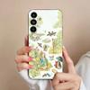 Милый Чехол для Телефона с Кроликом P-PeterS Для Samsung S25,24,23,22,21,S20,Ultra,Plus,FE Черный Мягкий Чехол