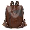 Soft Leather Backpack Large Capacity Backpack Women's Outdoor Travel Shoulder Bag Anti-Theft Bag
