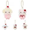 Cartoon Melody Strawberry Cake Sweetheart Plush Doll Pendant White Strawberry Hello Kitty Stuffed Animals toys Hangings