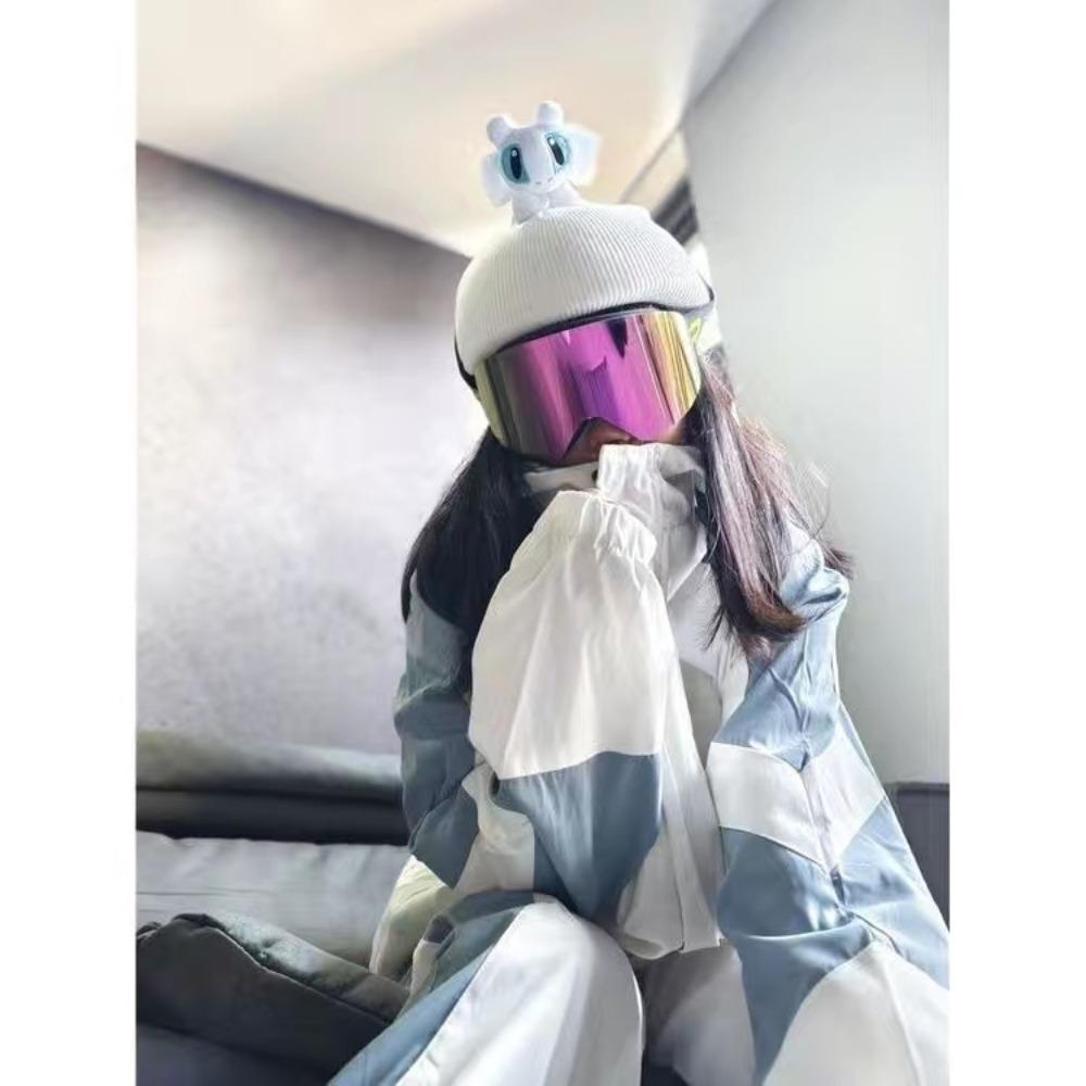 Ski Helmet Hat Cover Cute Cartoon Cat Ears Baby Same Single and Double Board Battery Helmet Cover Unisex