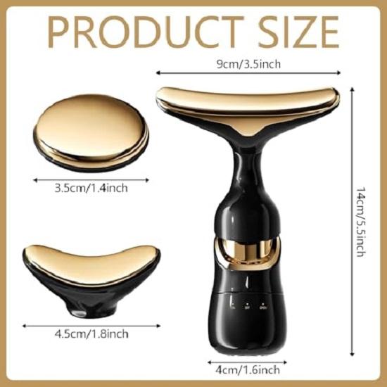 Многофункциональный массажер для лица, 3-в-1 массажер для красоты для лица и шеи, массажер для лица для ухода за кожей, уход за кожей улучшает сияние кожи