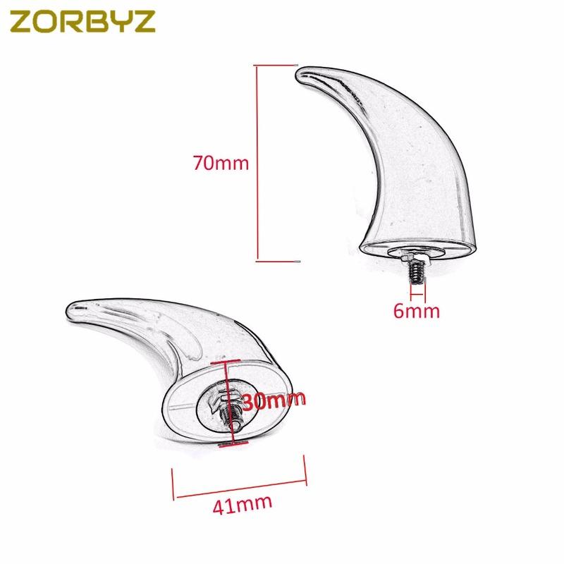 ZORBYZ Хромированные Декоративные Рожки Переднего Крыла Для Мотоциклов Harley Honda Ymaha suzuki Kawasaki