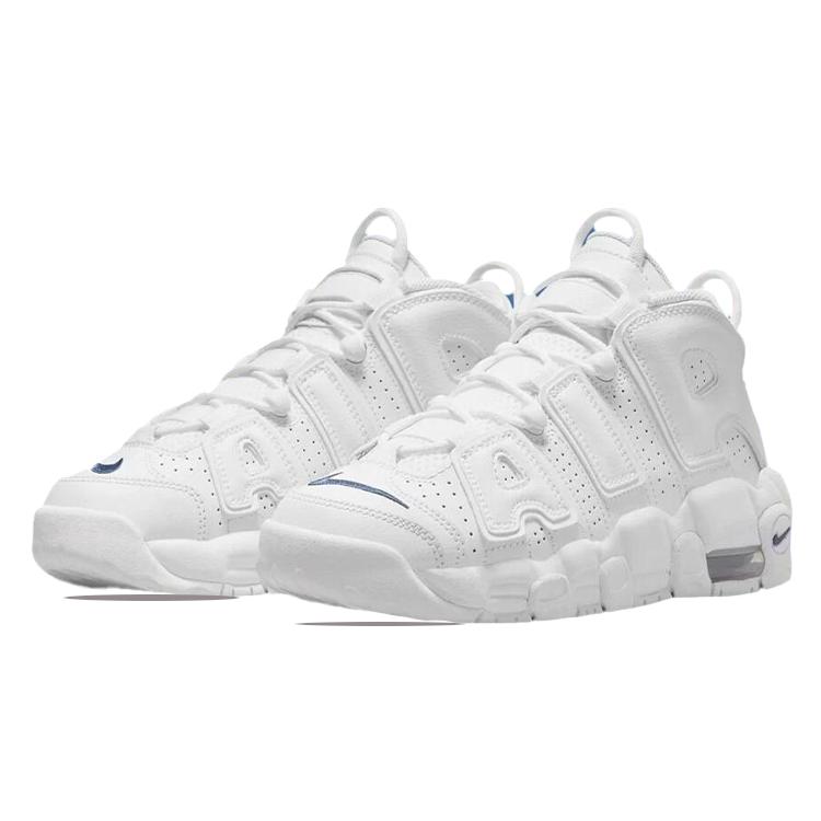 New Nike Air More Uptempo White Midnight Navy GS DH9719-100