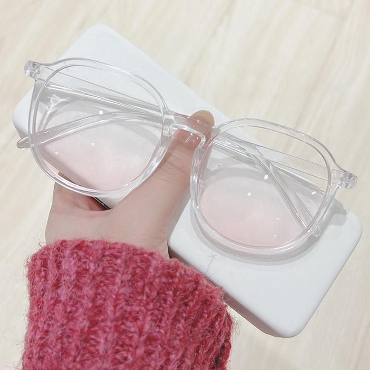Очки Blush женские Ins Style Student Flat Mirror Plain Face Tide Artifact Round Face Glasses