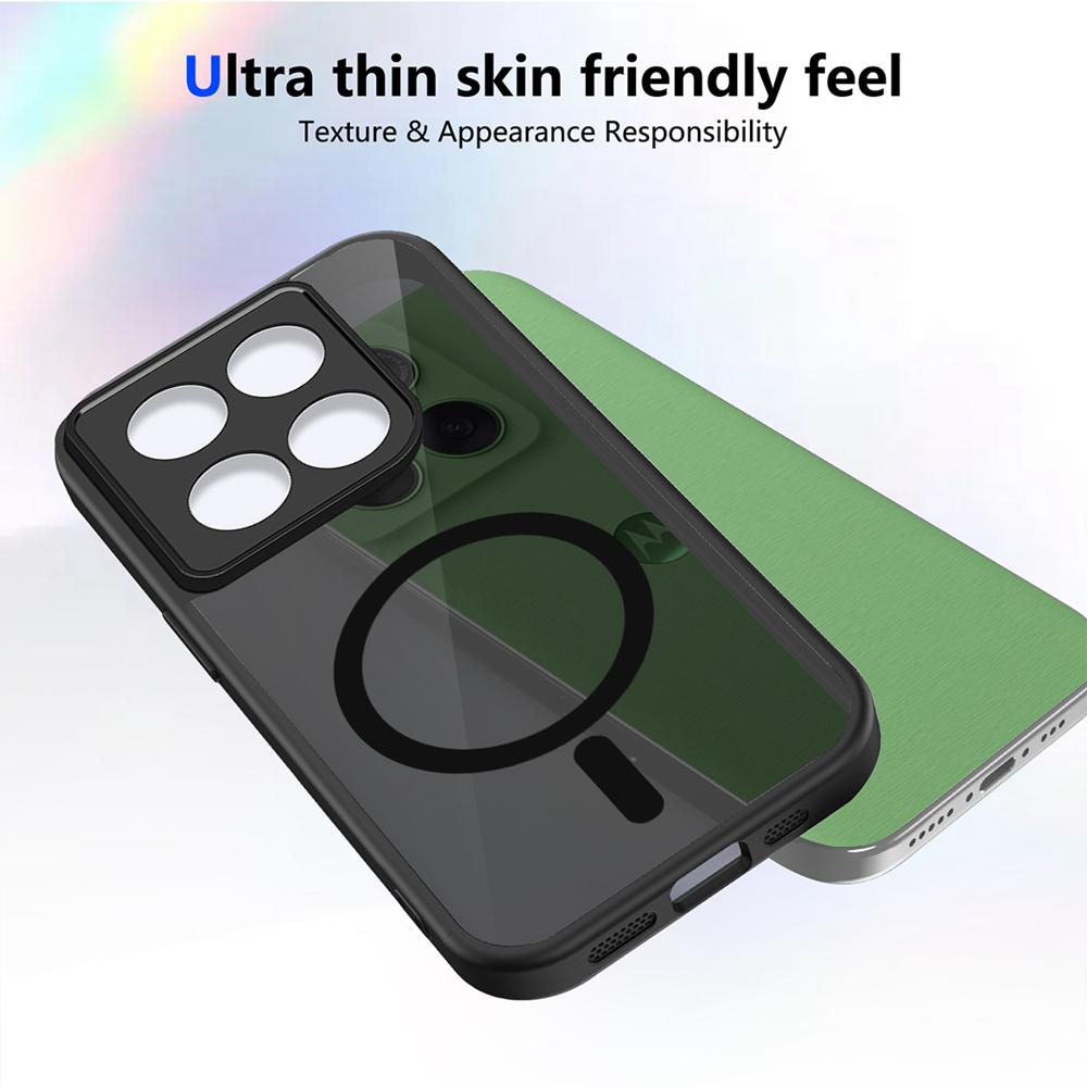 KEYSION Магнитный чехол для телефона Motorola MOTO G86 5G G56 5G Матовый полупрозрачный прозрачный противоударный чехол для MOTO G57 G67 G86 Power