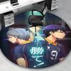 1 шт. Круглый ковер Haikyuu Кагеяма Тобио и Цукишима Кэй, Коврик под офисное кресло, Нескользящий ковер, Сезонный подарок, Подходит для домашнего декора, Гостиной