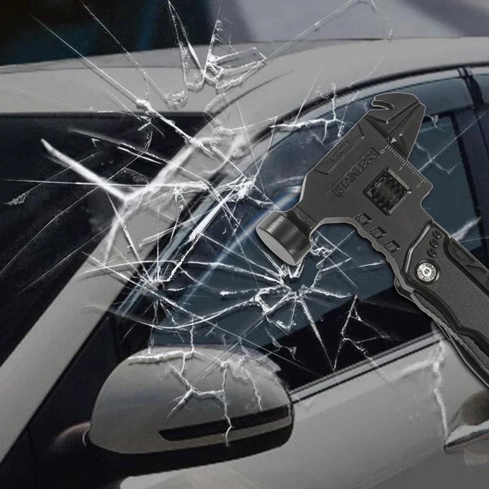 16 в 1 Универсальные складные плоскогубцы Многофункциональный гаечный ключ Молоток Комбинация Регулируемые ручные инструменты для выживания на открытом воздухе Кемпинг