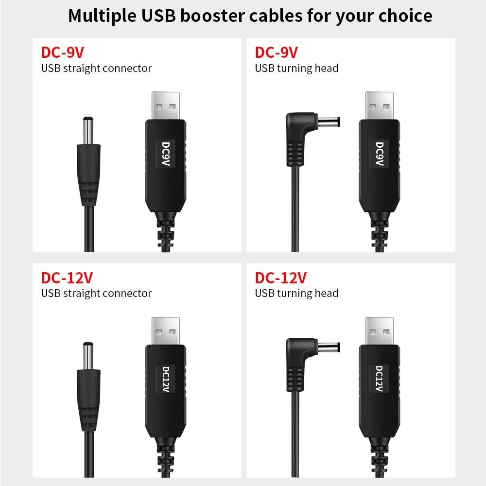 USB DC 5 В до 12 В 9 В кабель питания USB к разъему постоянного тока адаптер провод Usb Boost шнур питания разъем провода для маршрутизатора 2,1x5,5 мм через Powerbank