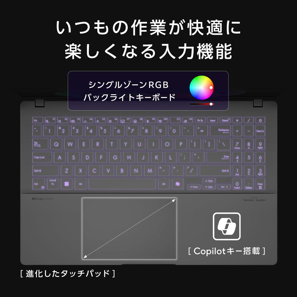 ASUS Vivobook S15 Laptop Qualcomm Snapdragon X Elite 32GB 1TB Windows Battery Power OLED Card AI PC (S5507QA) 15.6-inch, X1E-78-100 Processor, RAM,