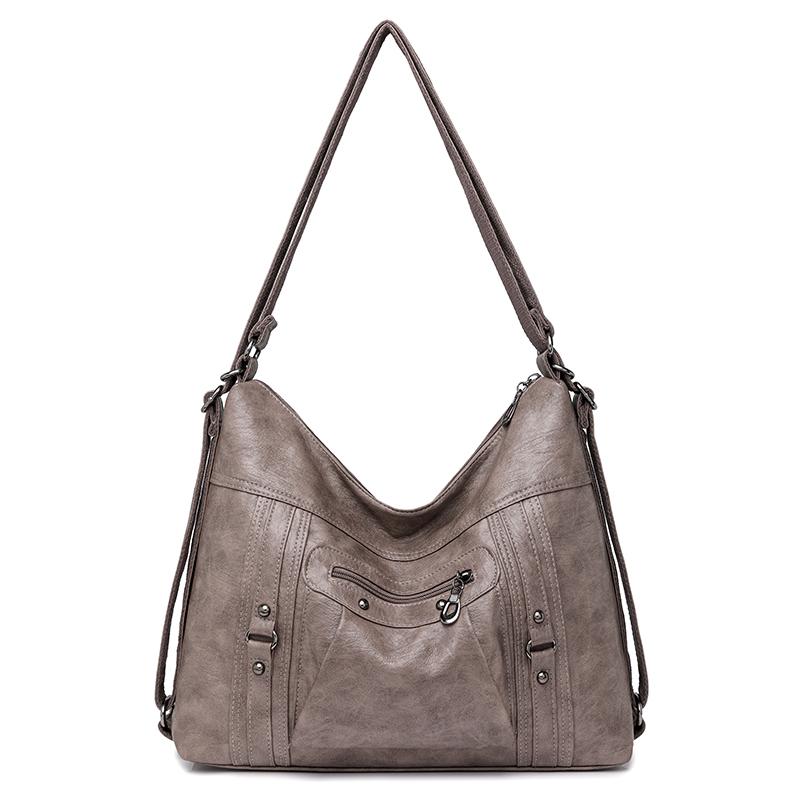 Женская сумка из мягкой кожи, многофункциональный рюкзак