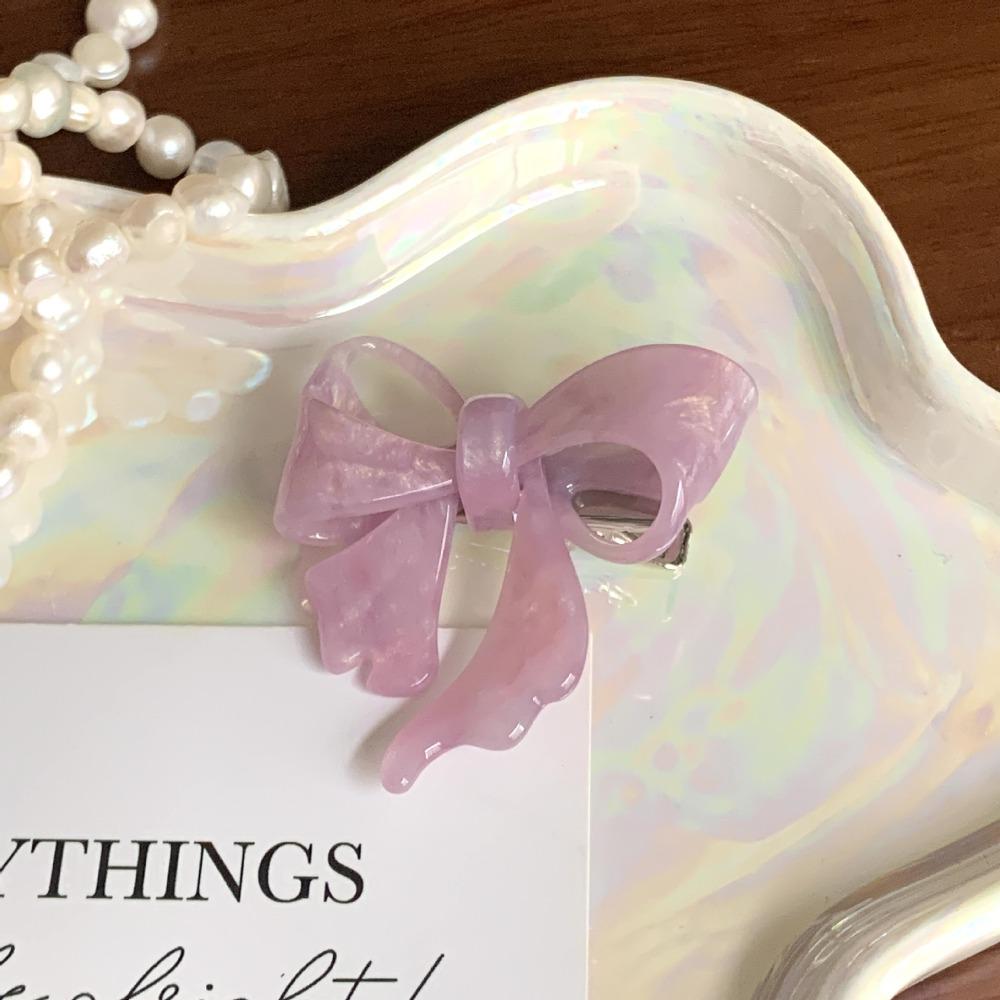 Hairpin Bow Hair Clip Hair Claw Bowknot Duckbill Clip Personalized Acetic Acid Hairpin  Streetwear