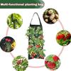 PE Garden Plant Grow Bags Vertical Strawberry Planting Bag Hanging Three-dimensional Plant Bag Seedling Bag Multi Mouth Holes