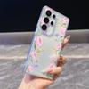 Пастельная цветочная рамка Чехол для телефона для Samsung Galaxy S26 S25 S24 S23 S22 S21 S20 FE Plus Прозрачный ТПУ Защитный чехол