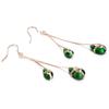 Yoursfs earrings ladies emerald long swaying american earrings venetian chain 14k gold filled women fashion earrings