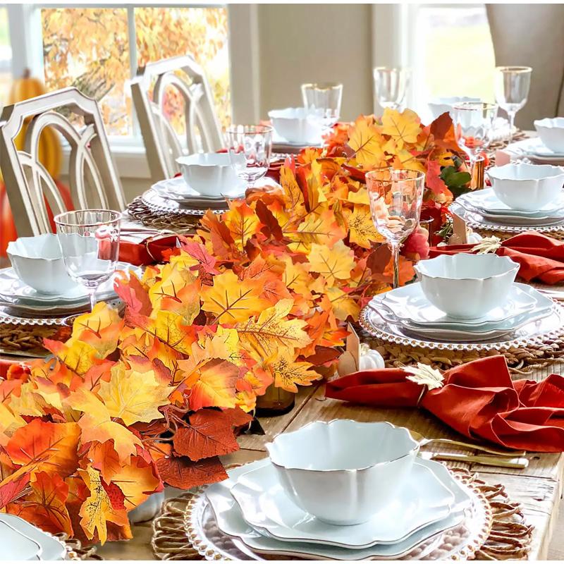 Имитация Кленовой Лозы Праздник Урожая Кленовая Лоза Осенние Цвета Декоративный Реквизит Дом День Благодарения Хэллоуин Украшения