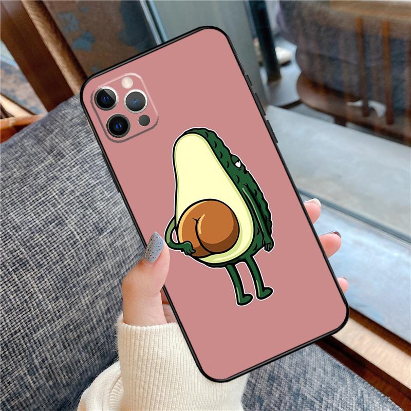 Cute Avocado Fruits Phone Case For iPhone 16 15 14 12 11 13 Pro Max 12 13 mini XR 15 16 Plus 16e Cover Shell