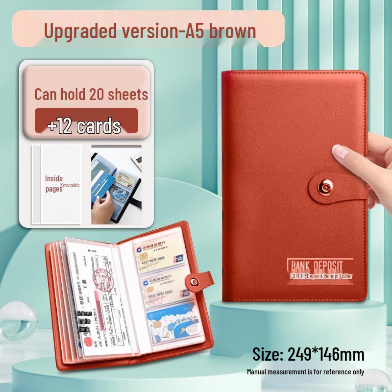 Многофункциональный большой сертификат депозита и зажим для денег для банковского использования