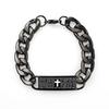 Браслеты мужские минималистичные титановые стальные браслеты библейский крест браслет из нержавеющей стали Tide мужские на руку