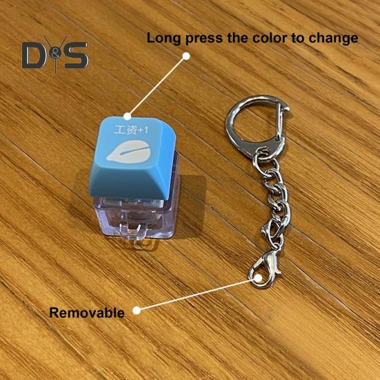 Fidget Toys Keyboard Adult Kids Keychain Stress Relief Toy Exercise Wrist Stress Relief Keychain Fidget Toy Decompression Toy Keychain