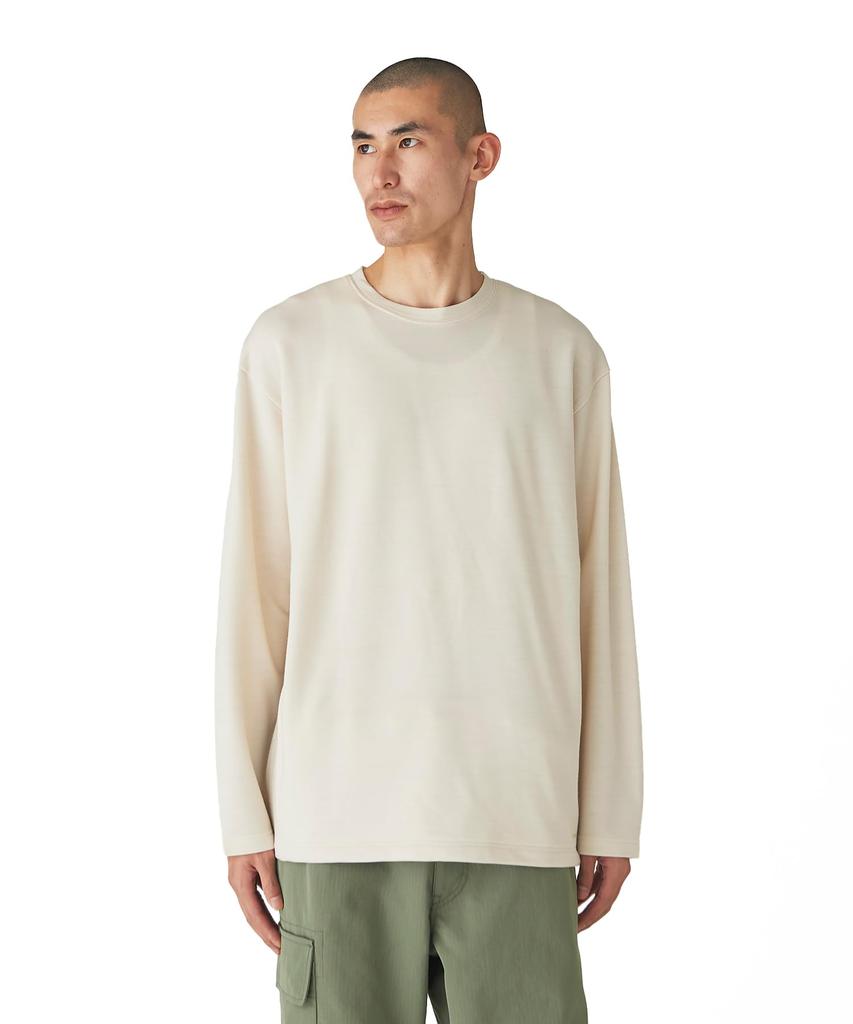 Snow Peak Wool Sweatshirt Pullover Size SW-24AU010, Oatmeal, L, Men's/Women's, Tops/Sweatshirt