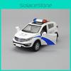 Police Simulation Alloy Car With Double Doors Model Toy Collection For