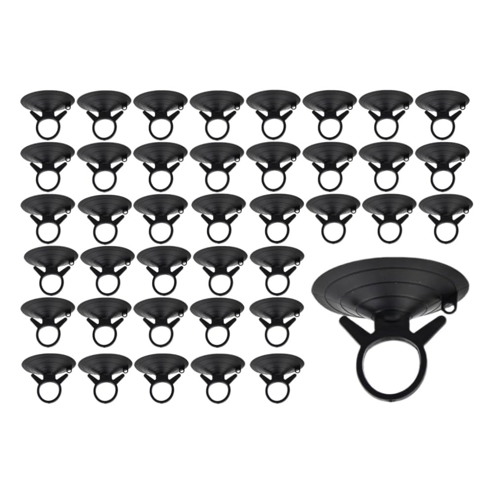GYWHOOFT 40pcs Black Suction Cup Sunshade Suction Cup Car Sun Shade Suction Cup Long
