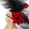 Sugar Skulls Mask Mexicans Masquerade Mask Day of the Dead Mask with Flower Halloween Mask Party Mask Full Face Mask