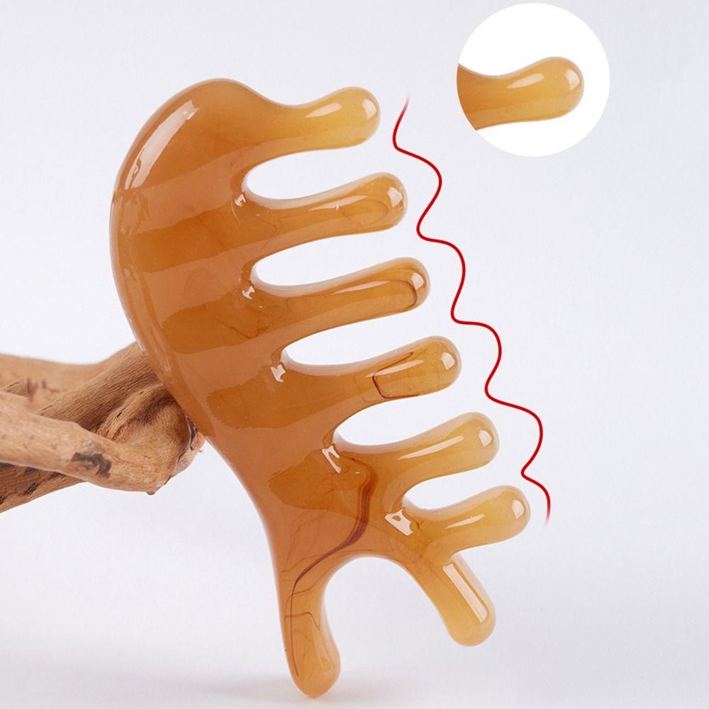 SPA Gift Nose Scraper Meridian Scrapping Wood Comb Scalp Massage Tool Hair Comb Wooden Massage Comb
