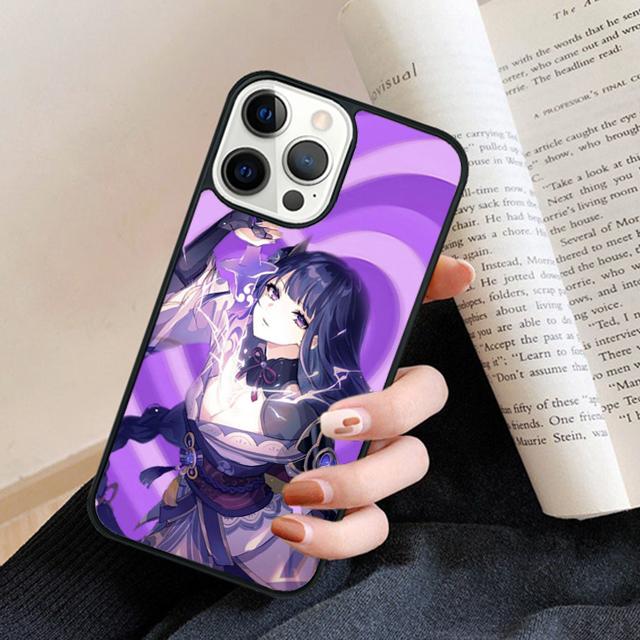 Raiden Shogun Genshin Impact Phone Case Cover For iPhone 17 Air 16 15 14 plus 12 13 pro max coque Shell Fundas