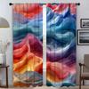 Blackout Kitchen Curtains for Bedroom Dream Dopamine Color Modern Living Room Curtains 2 Pieces Partition Shades Window Curtain