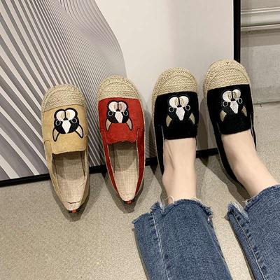 Женские туфли-рыбаки баотоу 2025 весна новая корейская версия модные универсальные ins тренд студенческие плоские повседневные ленивые туфли