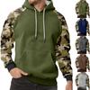 Мужская камуфляжная толстовка с капюшоном, мужская спортивная большого размера, повседневная толстовка