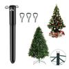 14.8" Christmas Tree Height Extender Metal Tree Base Extension Pole with 3 Fixing Screws Artificial Xmas Tree Extender Pole for 0.5-1.25 Inch