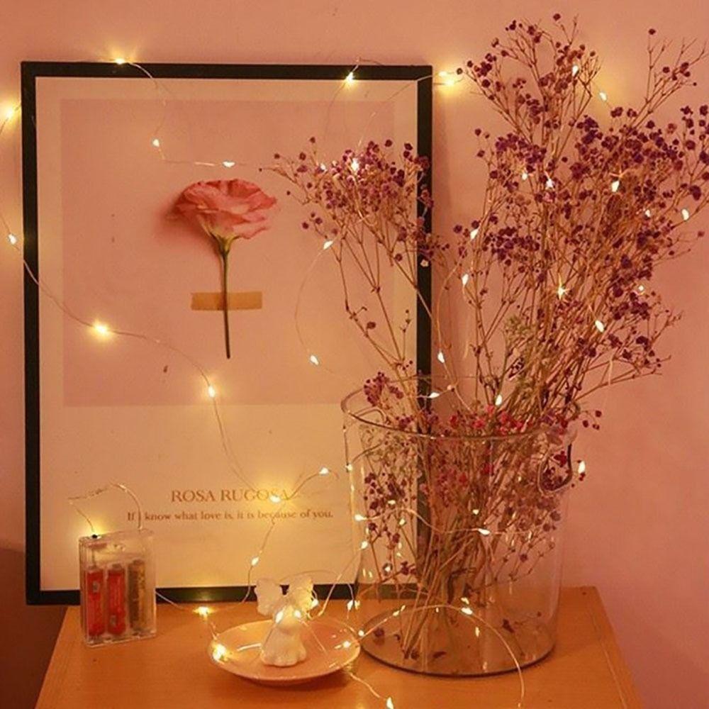 Медная серебряная проволока, светодиодная гирлянда, USB-гирлянда, украшение для рождественской свадьбы, вечеринки