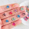 55Pieces Of Cartoon Resin Mini Colored Small Fish Rhinestone 3D Decoration Diy Production Suitable For Nail Art And Jewelry A151