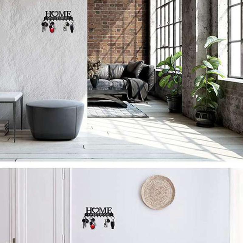 1 шт. настенный держатель для ключей Sweet Home, настенный крючок для ключей, креативный держатель для ключей для входной двери