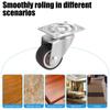 Универсальное роликовое колесо мягкое резиновое колесо 1/2 дюйма для платформы тележка кресло аксессуар поворотный ролик 4 шт мебельный ролик