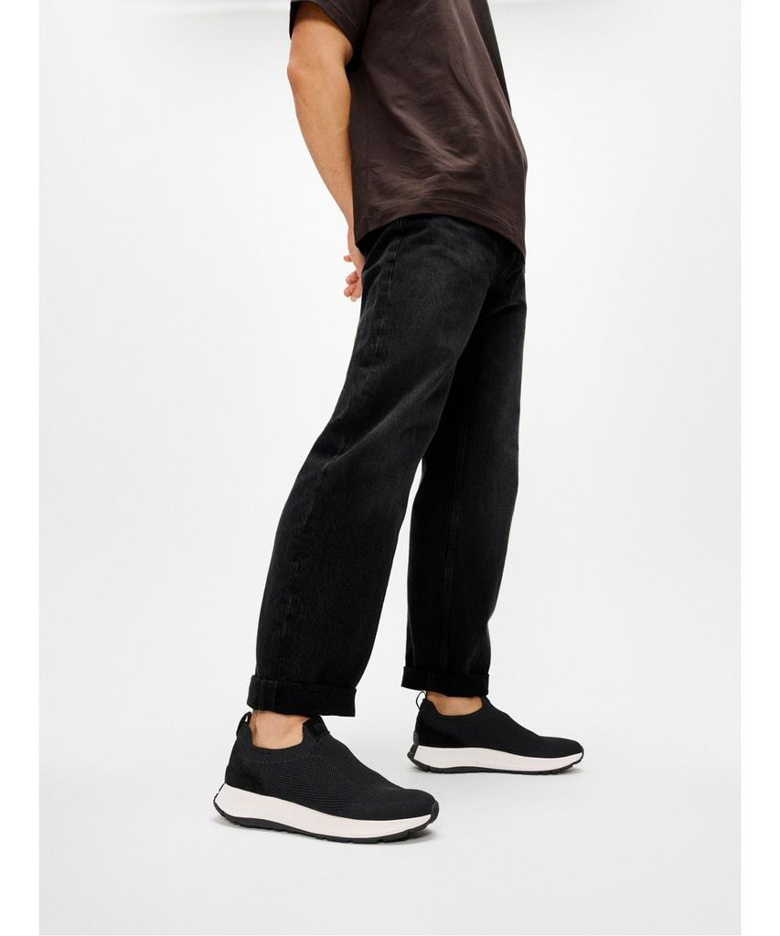 Мужские слипоны Fitflop F-Mode Flow Knit - Черный (Ft61K1N055)