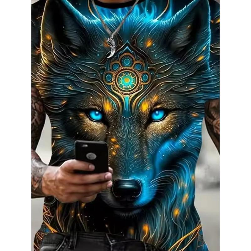 Футболка с принтом Beast Fierce Lion 3D, мужские топы с коротким рукавом, свободные футболки, мужская дизайнерская одежда, топы