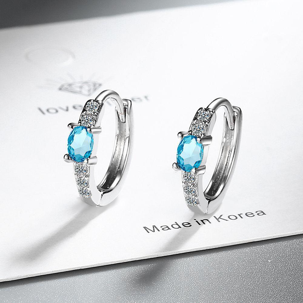 Серьги из стерлингового серебра 925 пробы Превосходная роскошь Множество цирконов для женщин Модные ювелирные изделия Подарки Свадебная помолвочная вечеринка милые