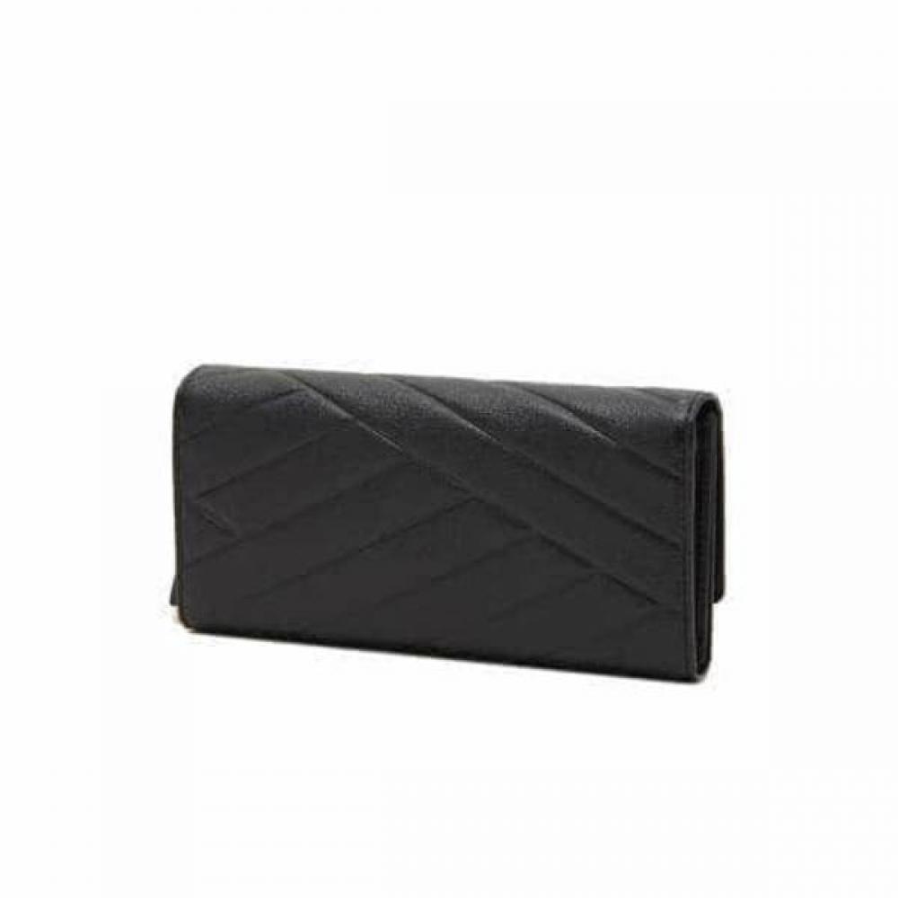 Daks Black Carlisle Pattern Gold Dd 3 Fold Wallet Dcwa6e411bk