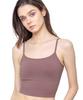 Amphi Bra Camisole Cropped Length with a 3D Bust Silhouette and Clean Size LG Women's LPing JSF102, Sides,