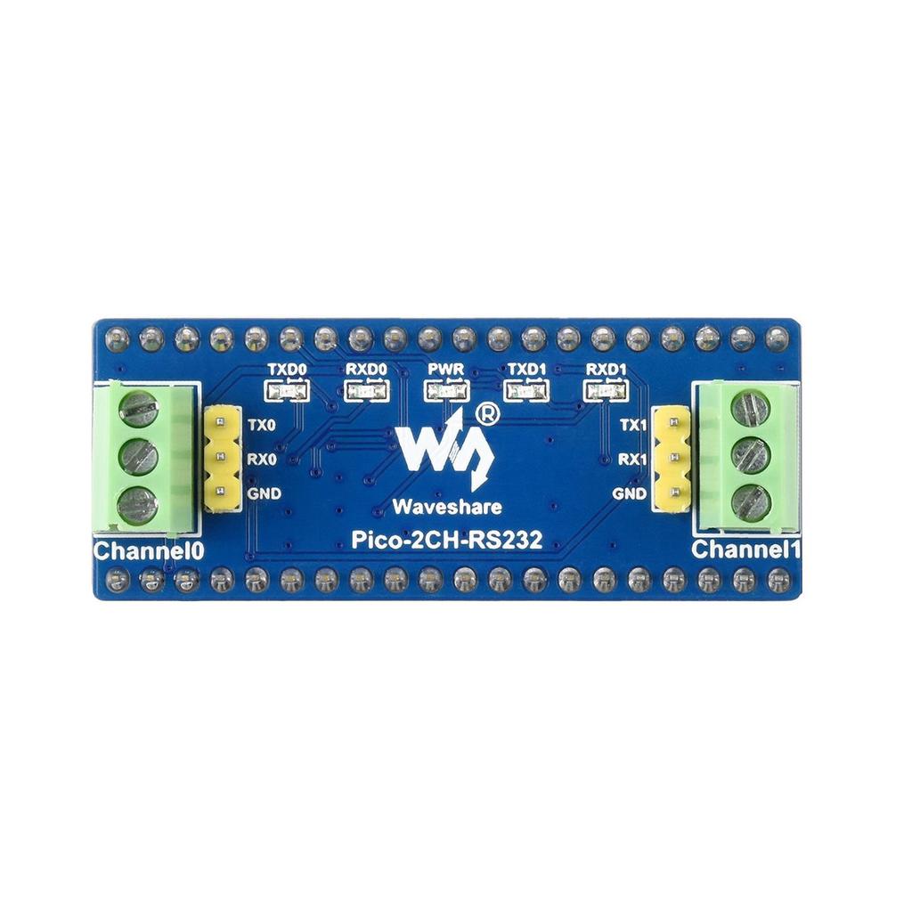 Weixue Dual-Channel RS232 Expansion Board with SP3232EEN Chip for Raspberry Pi UART Communication