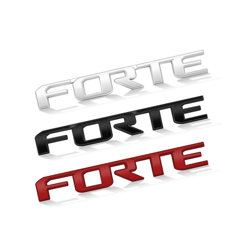 Авто Стайлинг 3D Хром Металл FORTE Буквы Логотип Наклейка на Кузов Автомобиля Крыло Боковой Значок Задняя Крышка Багажника Декор Авто Аксессуары